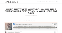 Desktop Screenshot of cagecafe.com