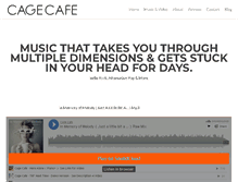 Tablet Screenshot of cagecafe.com